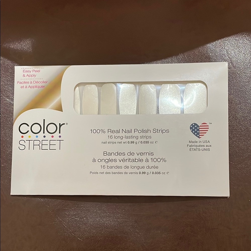 Color Street Nail Polish Strips - Shimmering White